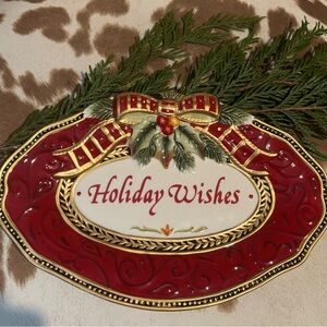 Fritz & Floyd Holiday Wishes Small Plate
